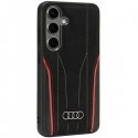 Audi Genuine Leather MagSafe S24 S921 czarno-czerwony|black-red Audi Genuine Leather MagSafe S24 S921 czarno-czerwony|black-red