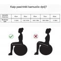 Gymnastics ball SANRO 75cm Gray with pump Gymnastics ball SANRO 75cm Gray with pump