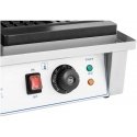 Royal Catering Waffle maker rectangular double for 4 Belgian waffles 2 x 2000 W