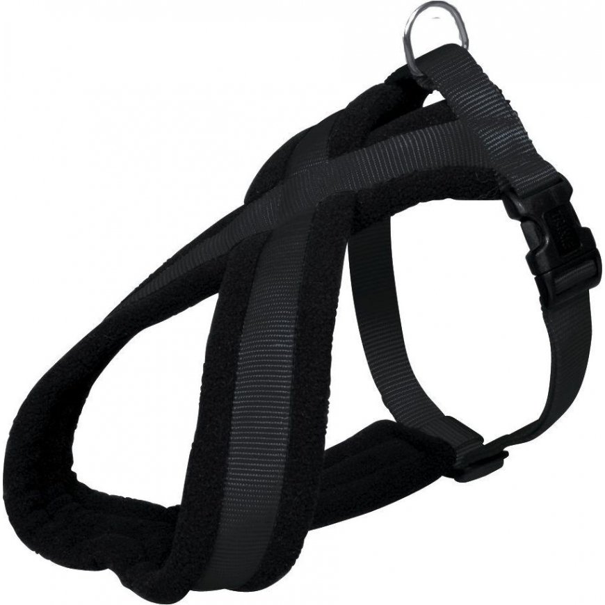 TRIXIE Premium touring petnešos, XS-S 30-55cm/15mm, juodos