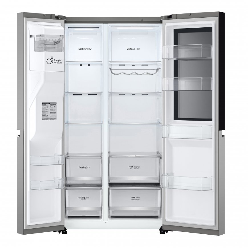 LG GSGV80PYLL dviduris šaldytuvas-šaldiklis Pastatomi 635 L E Metalinis, Sidabras – 2