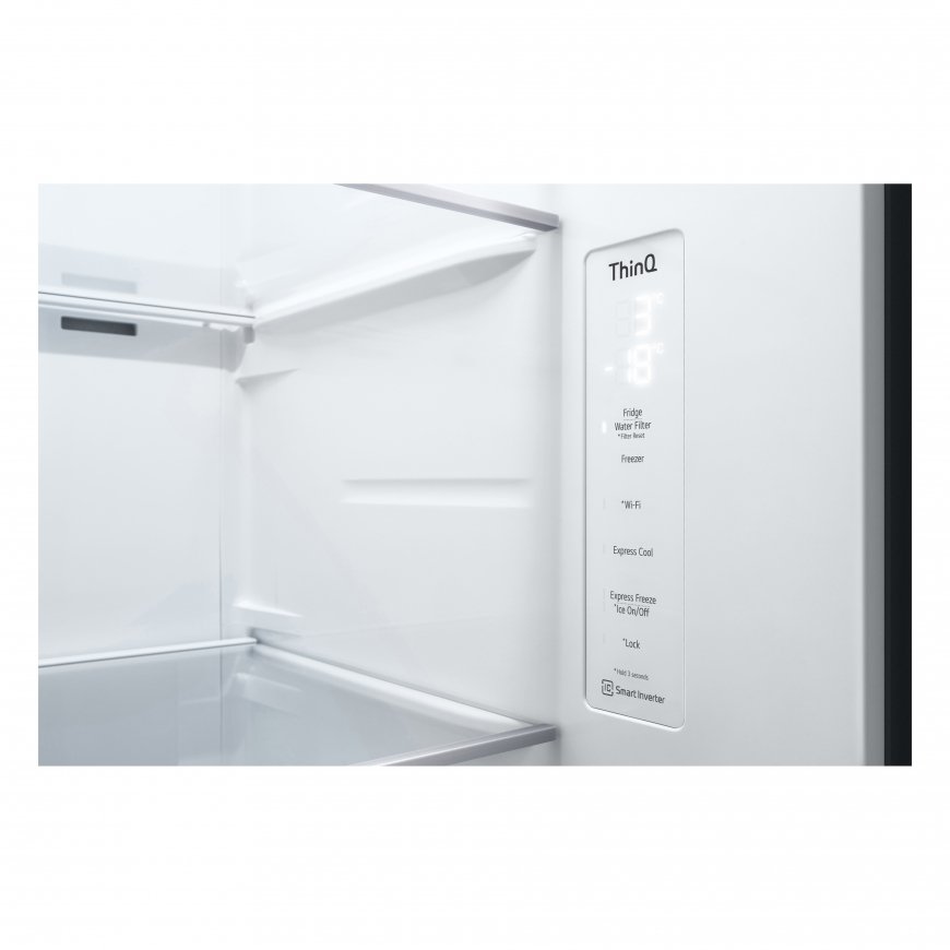 LG GSGV80PYLL side-by-side refrigerator Freestanding 635 L E Metallic, Silver – 5