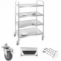 Stainless Steel Waiter Trolley - 4 Shelves Royal Catering Stainless Steel Waiter Trolley - 4 Shelves Royal Catering