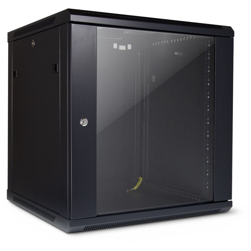 Inter-Tech SMA-6612 12U Pie sienas stiprināms statīvs Melns