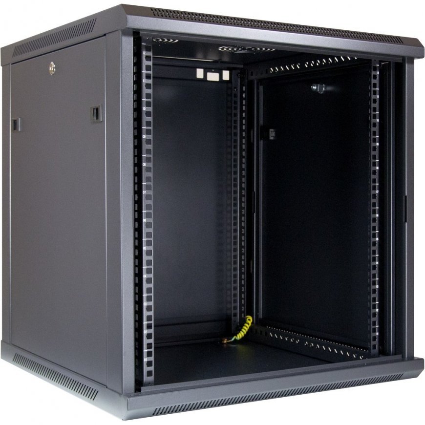 Inter-Tech SMA-6612 12U Pie sienas stiprināms statīvs Melns – 2