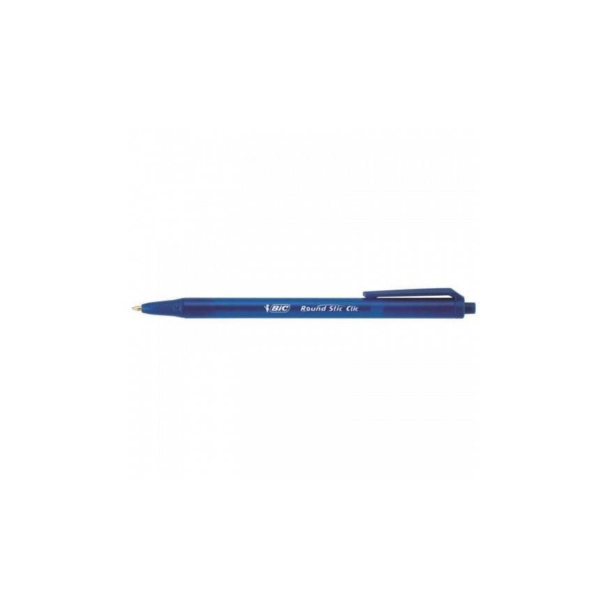 BIC Round Stic Clic Mėlyna Paspaudžiamas tušinukas Vidutinis 20 vnt