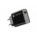 NATEC RIBERA Universal Black AC Fast charging Indoor