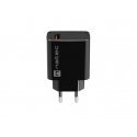 NATEC RIBERA Universal Black AC Fast charging Indoor