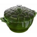 Staub apvalus artišokinis ketaus puodas - 3 ltr, žalias Staub apvalus artišokinis ketaus puodas - 3 ltr, žalias
