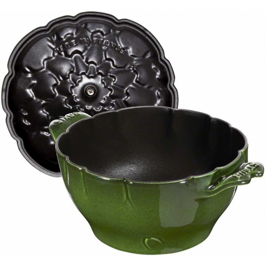 Staub round artichoke cast iron pot - 3 ltr, green – 2