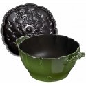 Staub round artichoke cast iron pot - 3 ltr, green Staub round artichoke cast iron pot - 3 ltr, green