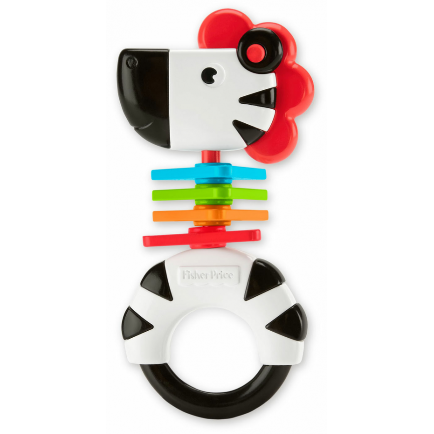 Fisher Price, Fisher Price, Zebra, Rattle Toy, Unisex, 3+ months – 2