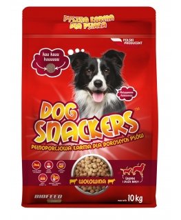 BIOFEED Dog Snackers Pieaugušiem vidējiem un lieliem Liellopu gaļas - sausā suņu barība - 10kg