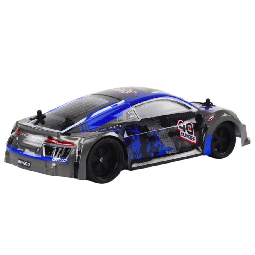 Lean Toys RC Remote Control Car 1:18 Rubber Wheels Drift Blue – 3