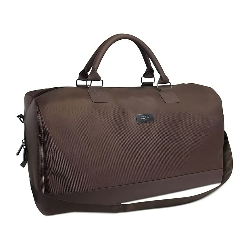 Hugo Boss, Duffle, Synthetic Leather, Handbag, Weekend Bag, Dark Brown, 50 x 18 x 31 cm – 2
