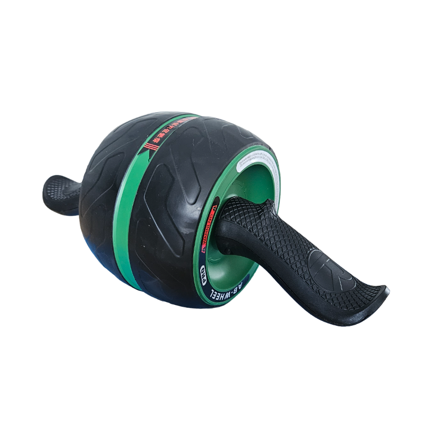 Abdominal press exerciser-wheel SANRO with mat Green-black