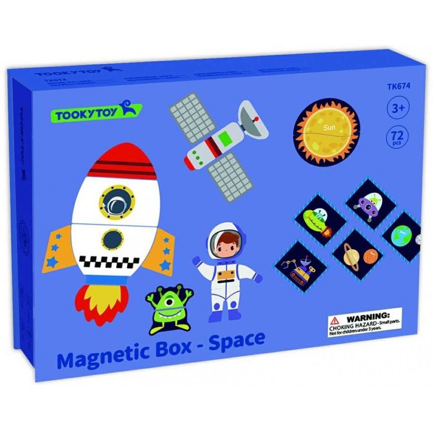 Puzzle Tooky Toys TOOKY TOY Układanka Magnetyczna Kosmos Puzzle – 2
