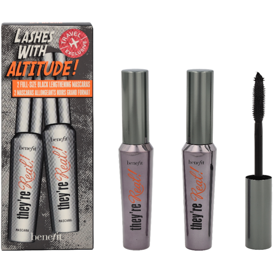 Benefit Duo Set: They're Real! Blakstienų tušas, 17 g – 5