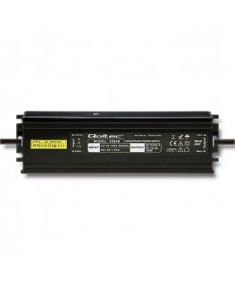 Qoltec IP67 LED Switching Power Supply | 150W | 12V | 12.5A | Waterproof | Black