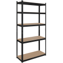 Metal warehouse shelf 180x90x40 black Rebel Metal warehouse shelf 180x90x40 black Rebel