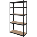 Metal warehouse shelf 180x90x40 black Rebel Metal warehouse shelf 180x90x40 black Rebel