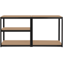 Metal warehouse shelf 180x90x40 black Rebel Metal warehouse shelf 180x90x40 black Rebel