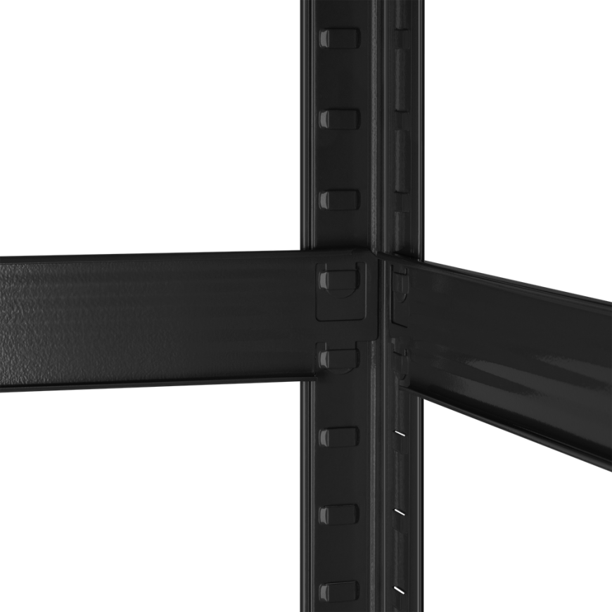 Metal warehouse shelf 180x90x40 black Rebel – 5