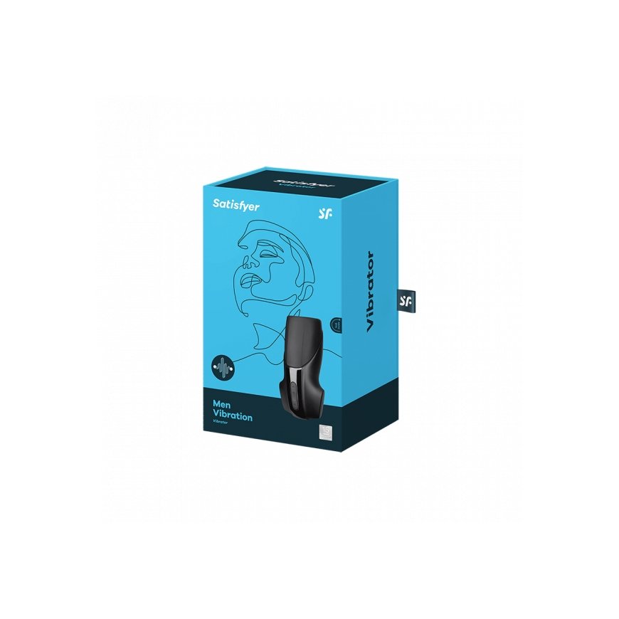 Satisfyer SAM102 mehe masturbaator Must Akrüülnitriil butadieen stüreen (ABS), Silikoon – 4