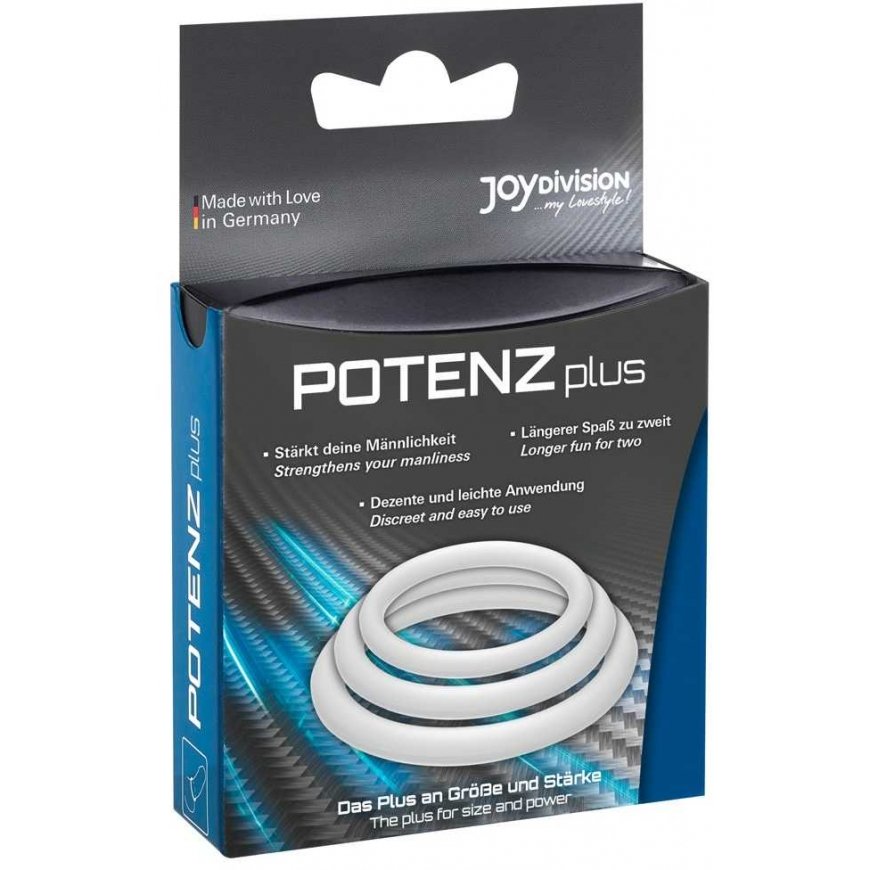 Joydivison POTENZplus, Transparent, 3er Mix (S, M, L)