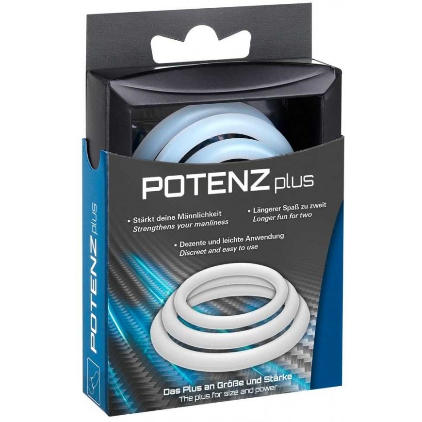 Joydivison POTENZplus, Transparent, 3er Mix (S, M, L) – 4
