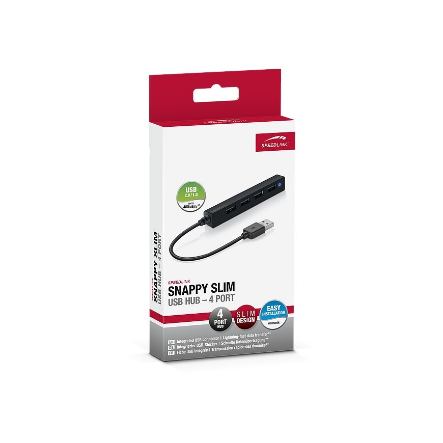 SPEEDLINK SNAPPY SLIM 480 Mbit/ai Juoda – 2