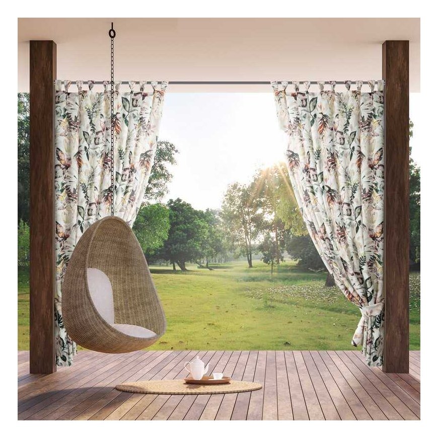 Euro curtains ZAS/GARDEN2/B+ST 155X220 SZEL/VELCRO