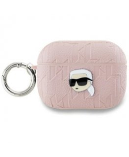 Karl Lagerfeld KLA2PGKIPP AirPods 1|2 cover różowy|pink Monogram
