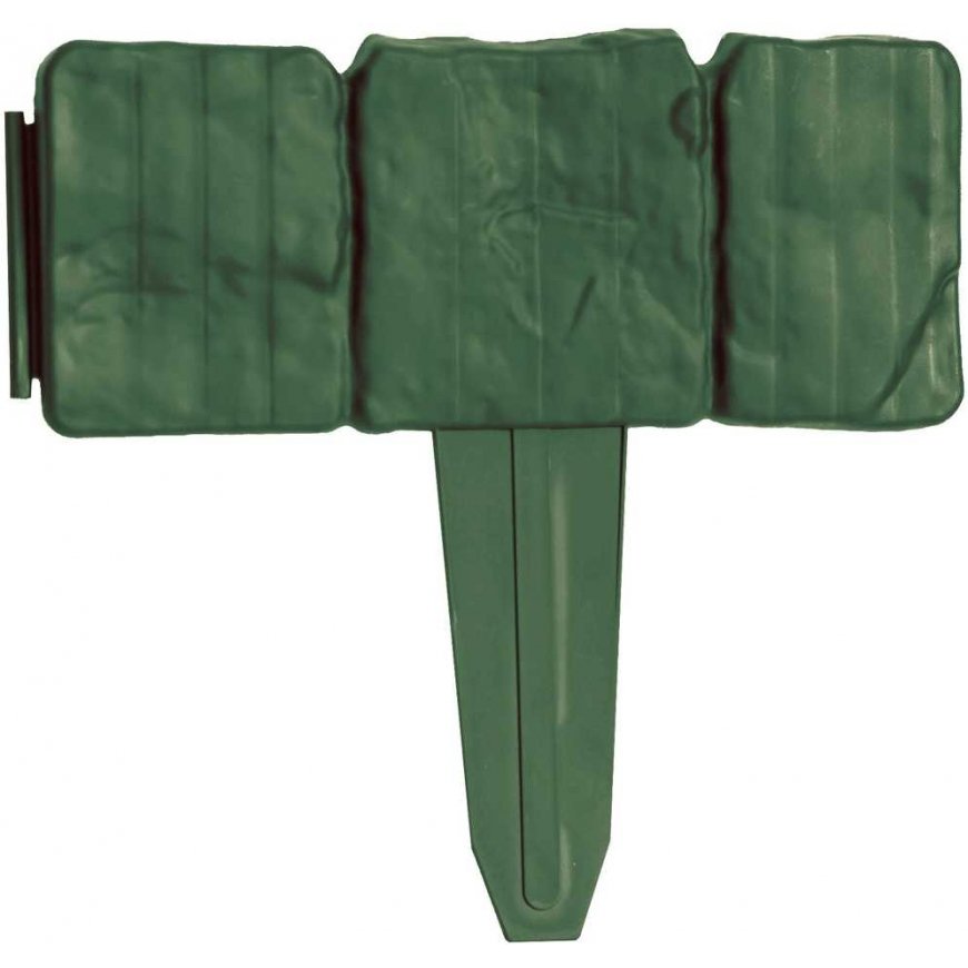 Gsg24 Palisade lawn edging imitation stone STONE 2.5 m - green – 2