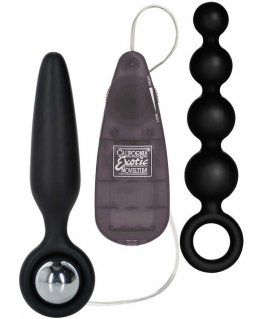 Calexotics Plug/vibr-BOOTY CALL BOOTY VIBRO KIT Juodas