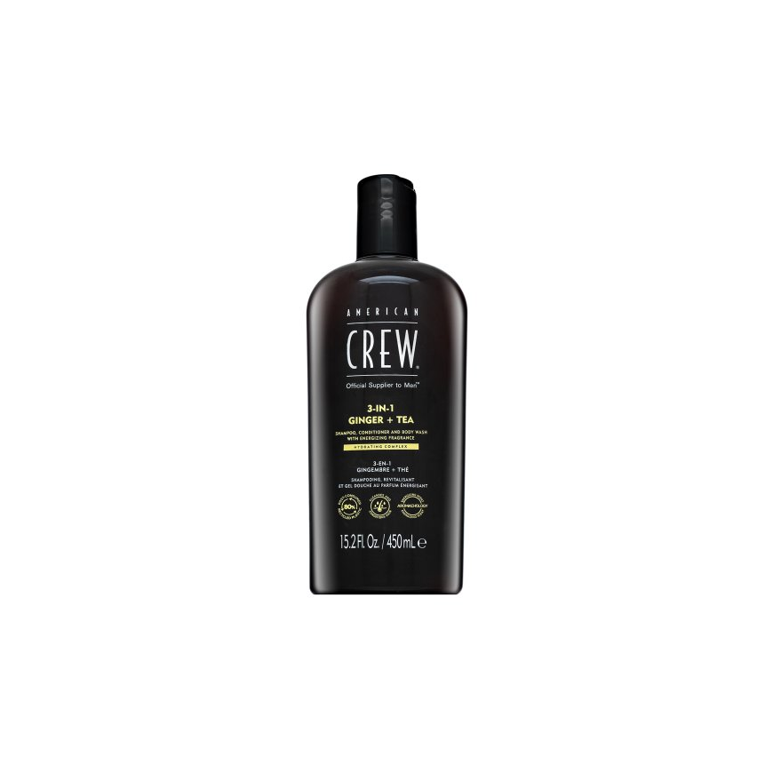 American Crew Ginger + Tea 3-in-1 Šampūnas - Šampon, kondicionér a sprchový gel v jednom