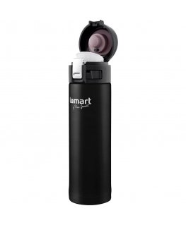 Lamart travel thermos mug 0.42l, black LT4045