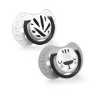 LOVI silicone dynamic pacifiers SALT&PEPPER, 0-3 months, 2 pcs., 22/877