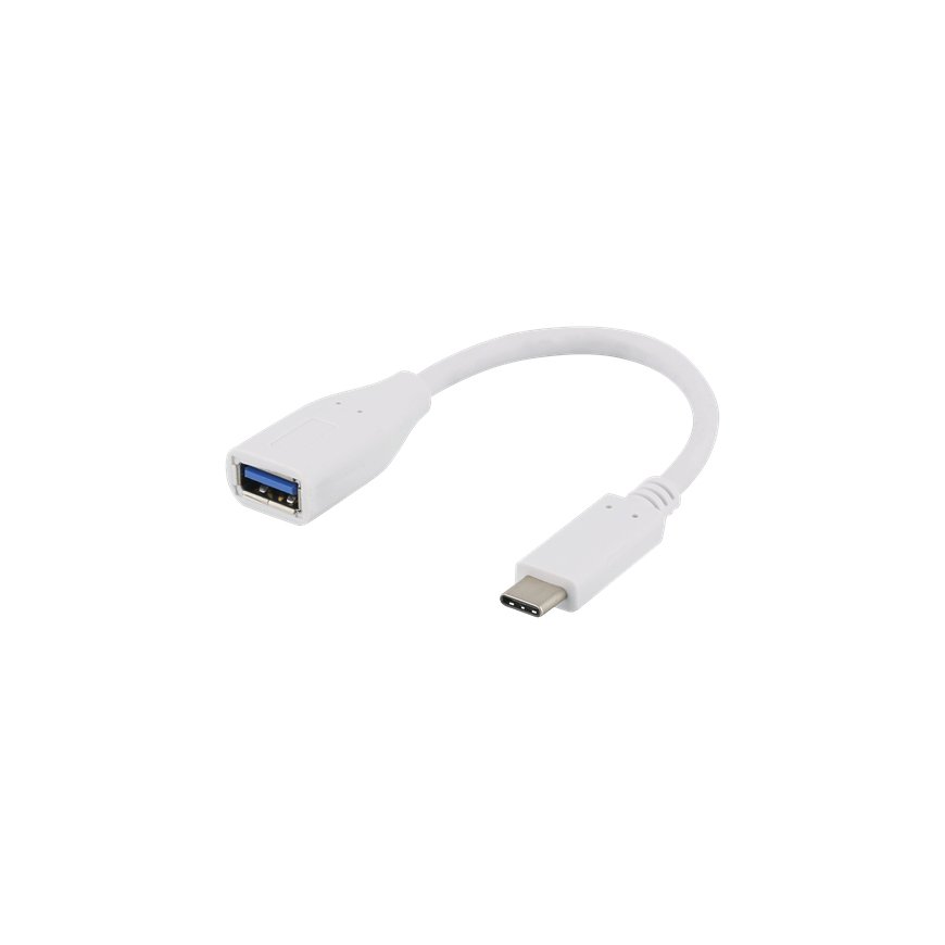 Deltaco USBC-1205 USB-kaapeli 0,15 m Micro-USB A Valkoinen – 2