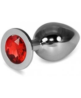 LOVETOY Large Silver Plug Red
