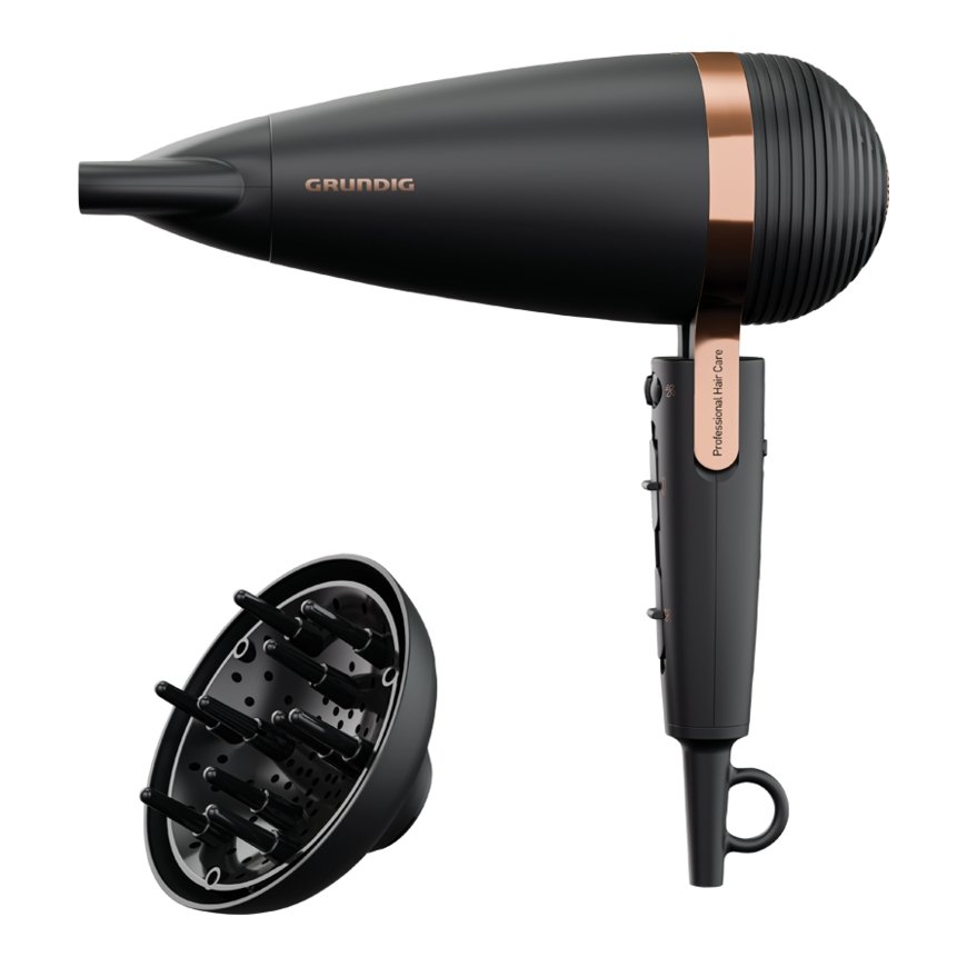 Grundig HD 8080 föön 2300 W Must, Pärlmutter – 2