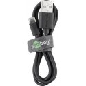 Goobay 59122 USB kabelis 2 m USB 2.0 USB A USB C Juoda Goobay 59122 USB kabelis 2 m USB 2.0 USB A USB C Juoda