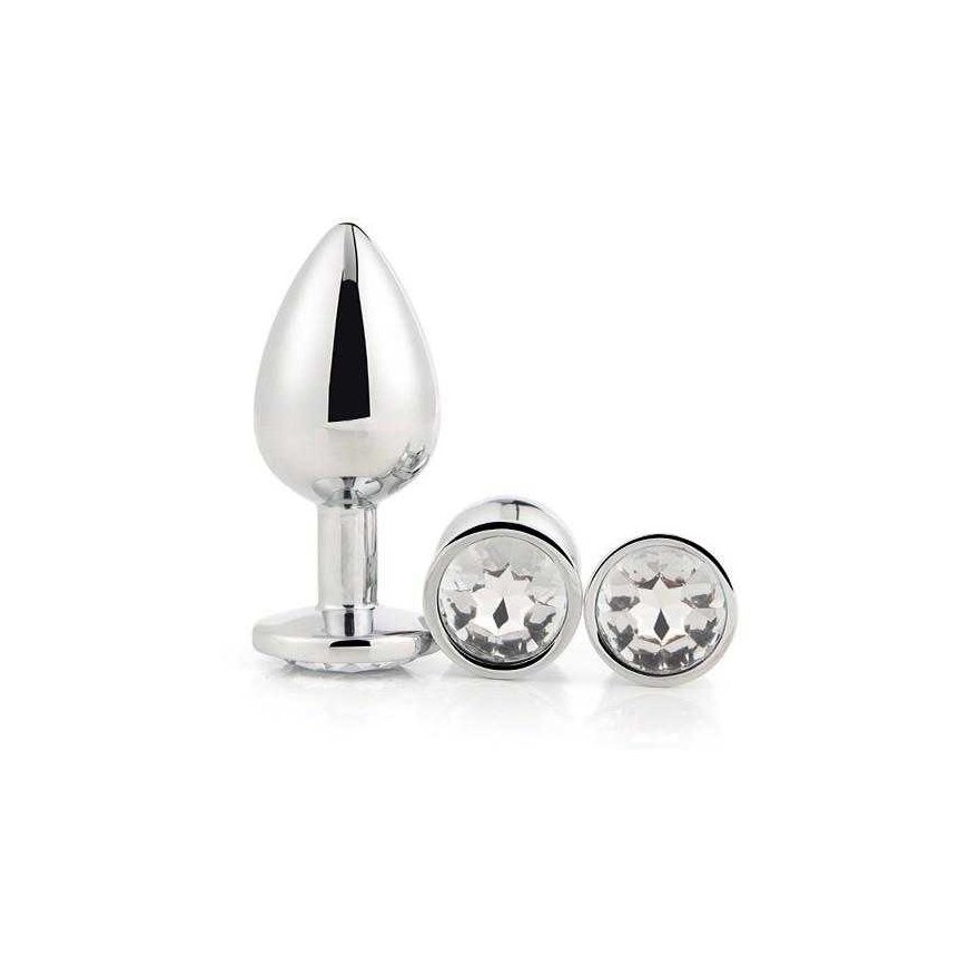 Dream Toys Gleaming Love Silver Plug Set korek analny 3 pcs.. – 3