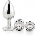 Dream Toys Gleaming Love Sidabrinis Plug Set korek analny 3 vnt.. Dream Toys Gleaming Love Sidabrinis Plug Set korek analny 3 vnt..