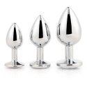 Dream Toys Gleaming Love Silver Plug Set korek analny 3 pcs.. Dream Toys Gleaming Love Silver Plug Set korek analny 3 pcs..