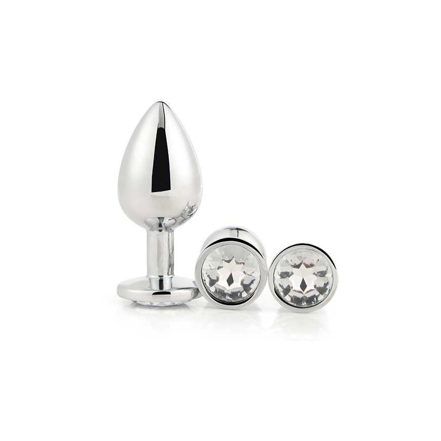 Dream Toys Gleaming Love Sidabrinis Plug Set korek analny 3 vnt.. – 5