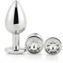 Dream Toys Gleaming Love Silver Plug Set korek analny 3 pcs.. Dream Toys Gleaming Love Silver Plug Set korek analny 3 pcs..
