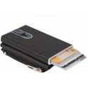 Piquadro, Piquadro, Leather, Card Holder, Square Sliding System, PP5585B3R, Black, For Men Piquadro, Piquadro, Leather, Card Holder, Square Sliding System, PP5585B3R, Black, For Men