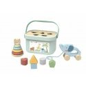 WOOPIE Žalias Pudełko Sorter Box 3w1 Klocki Piramidka Słonik