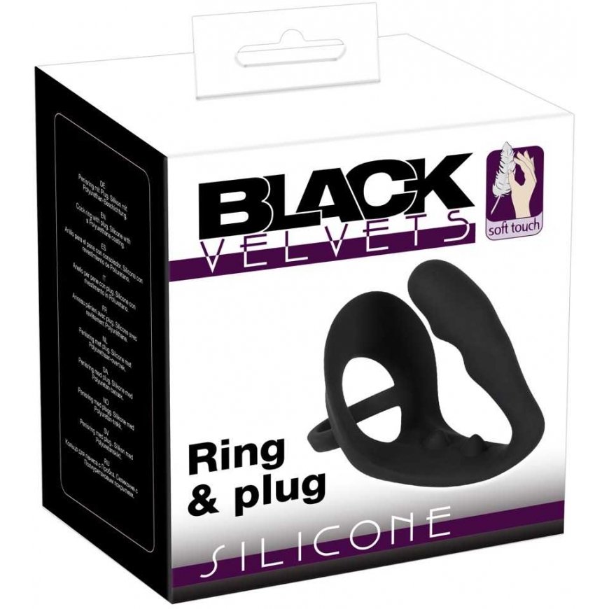 Orion Black Velvets Ring & Plug